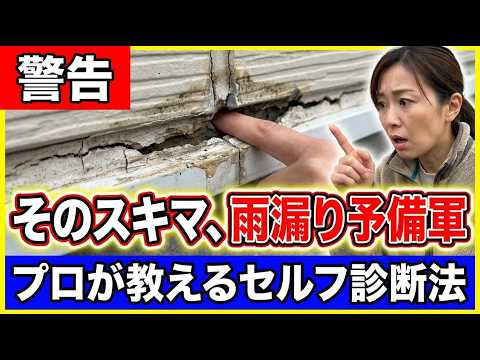 コーキング劣化5段階|Stage4「隙間に指が入る」で雨水侵入70%——塗装屋が教えるセルフ判定法